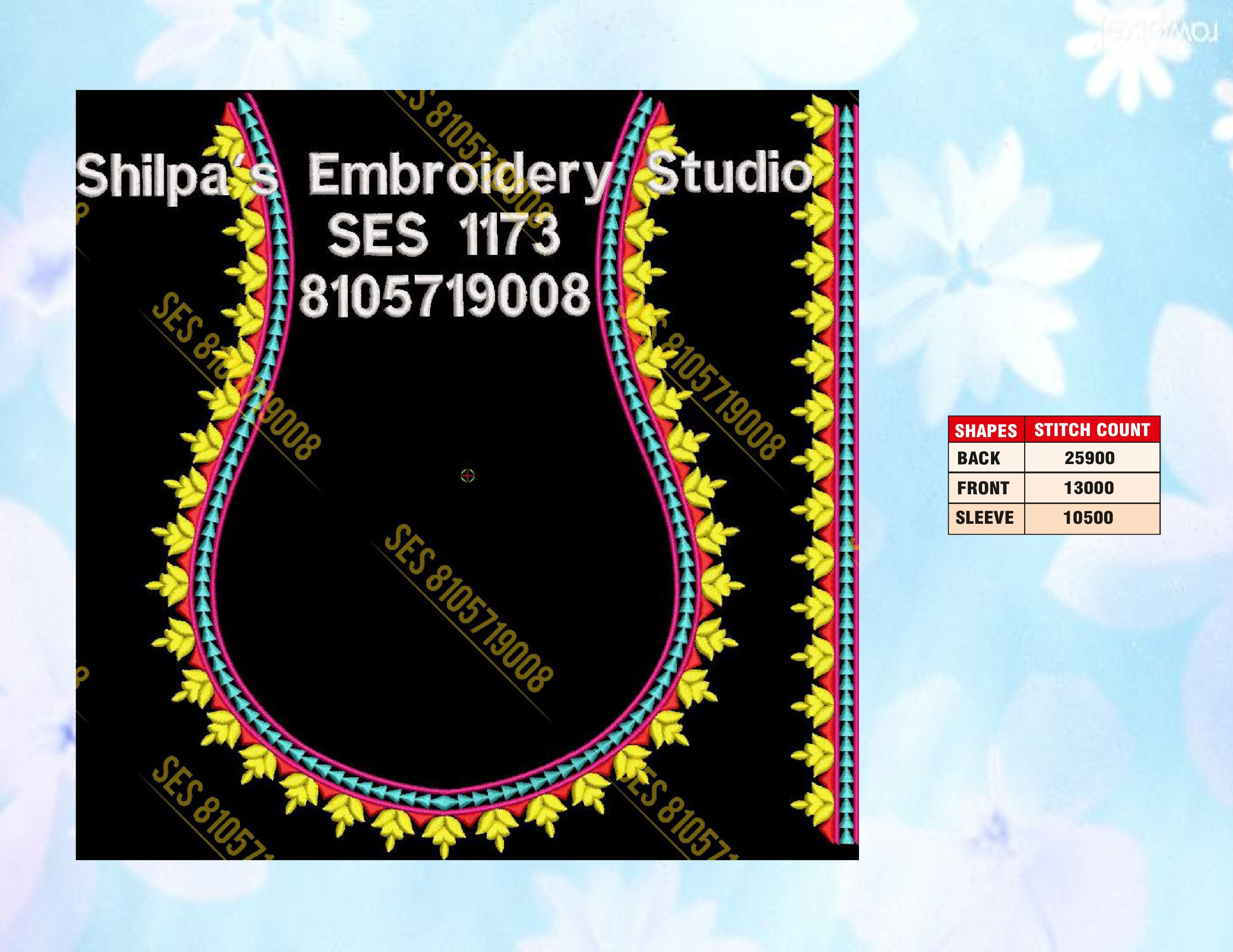 Embroidery Designs 1101-1200 Series