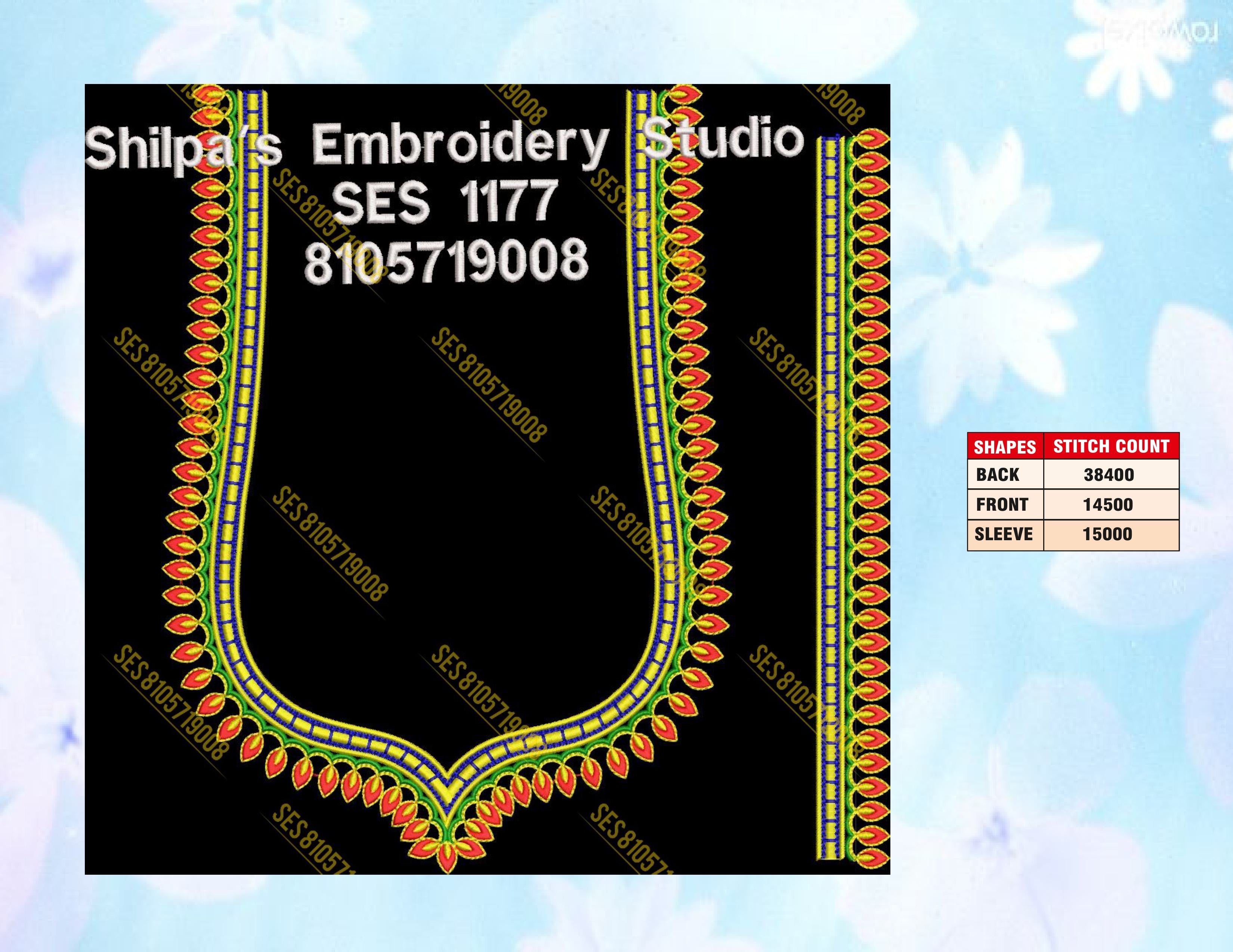 Embroidery Designs 1101-1200 Series