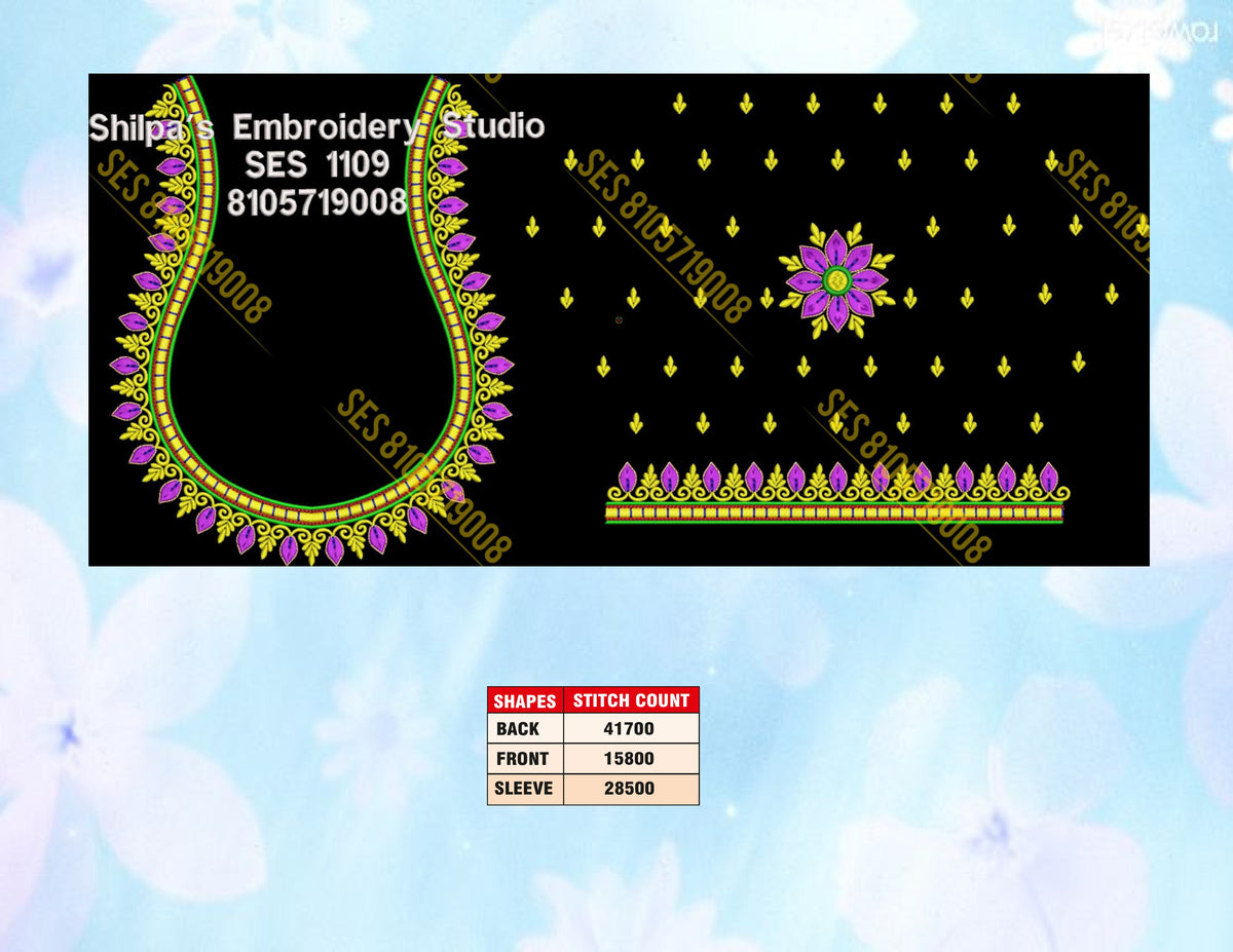 Embroidery Designs 1101-1200 Series