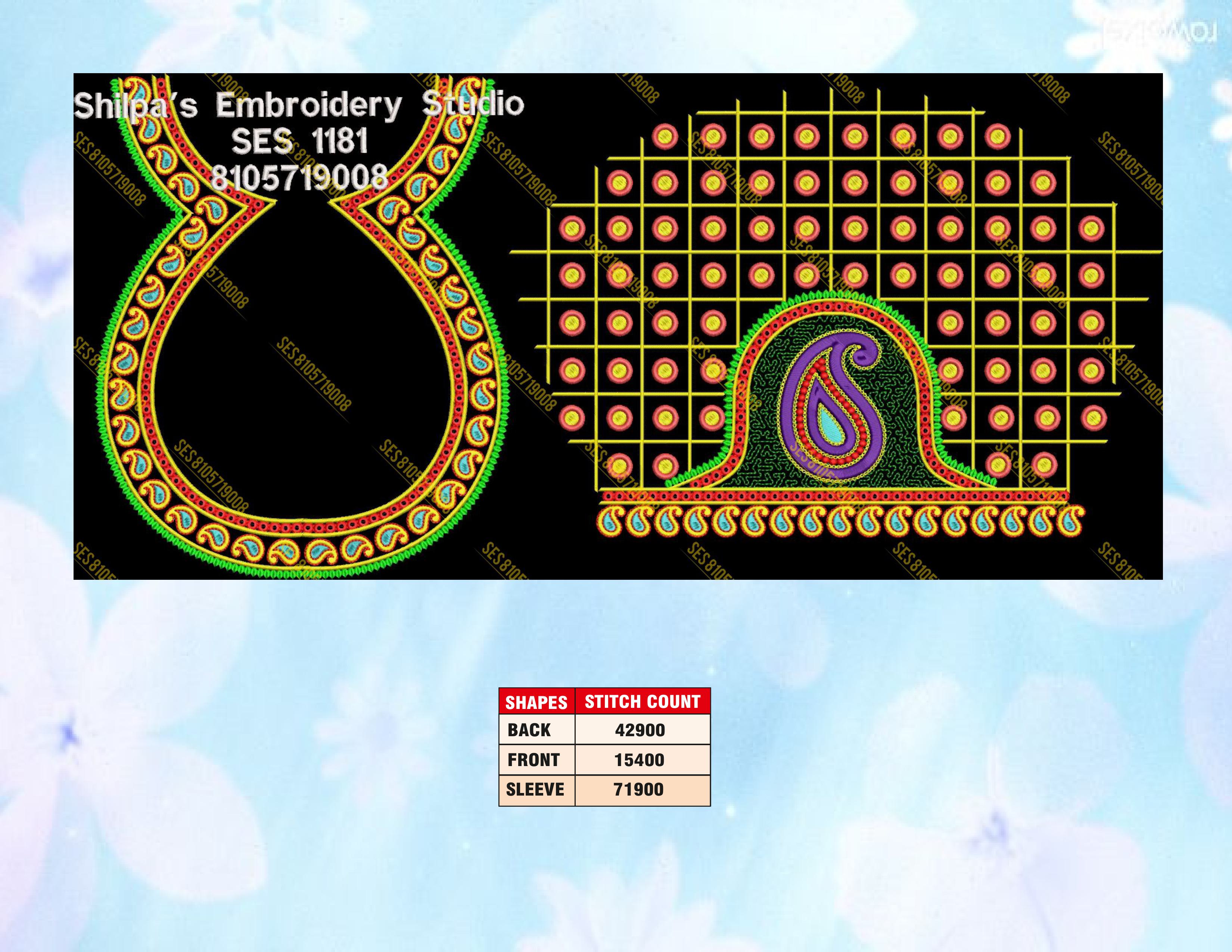 Embroidery Designs 1101-1200 Series