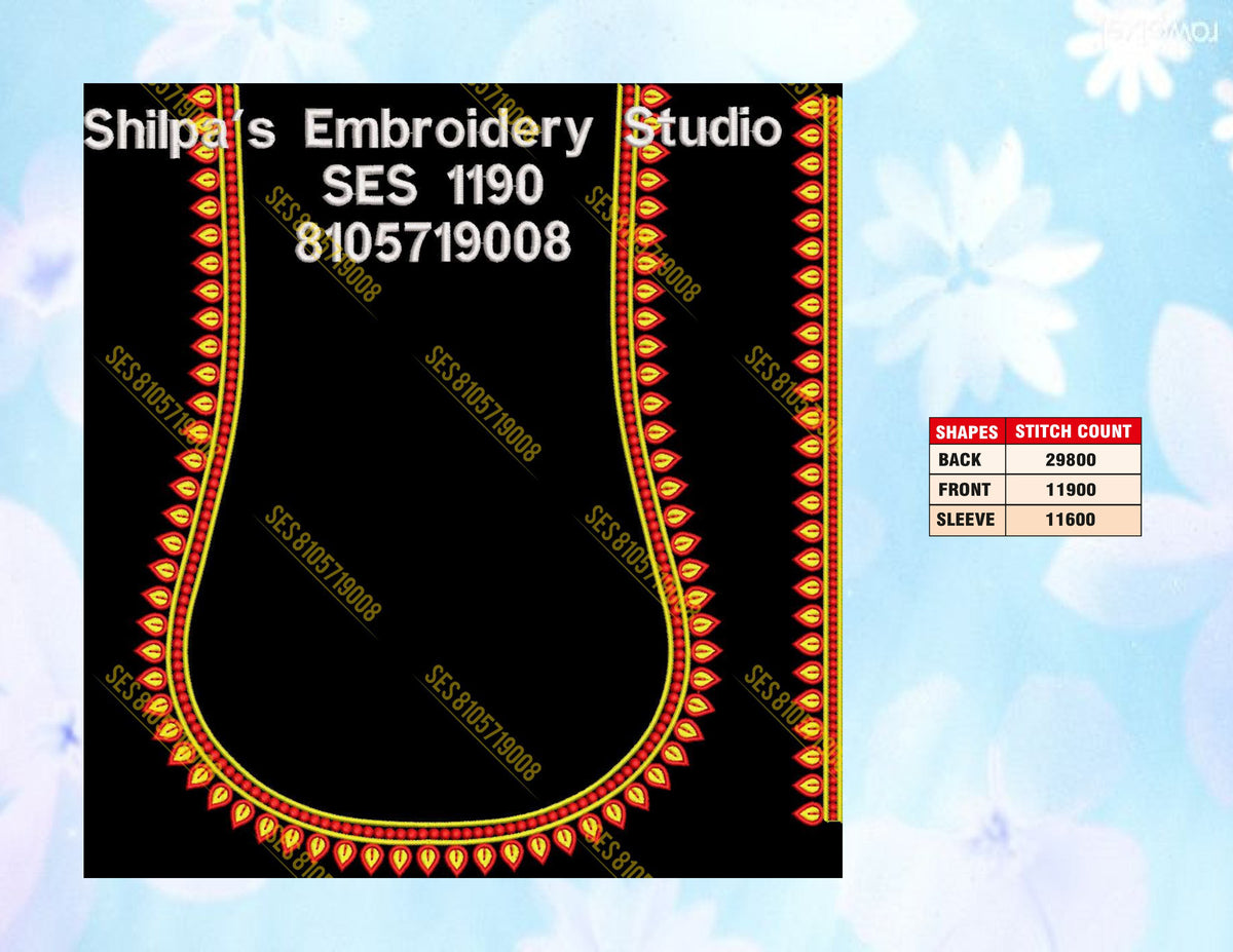 Embroidery Designs 1101-1200 Series