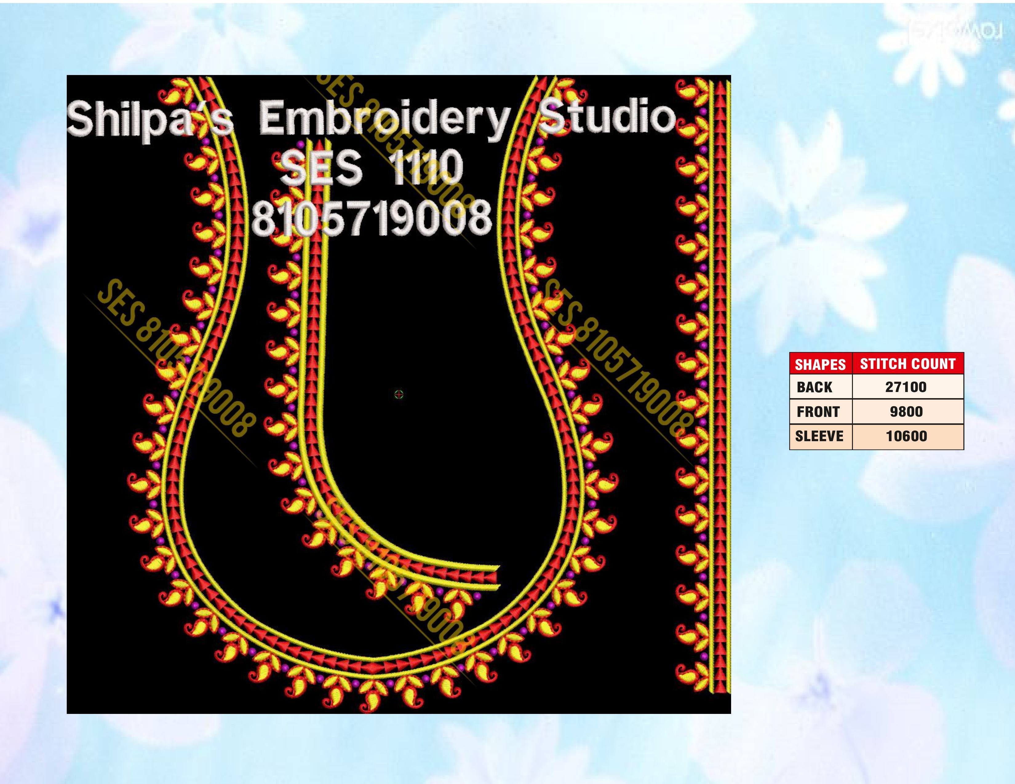 Embroidery Designs 1101-1200 Series
