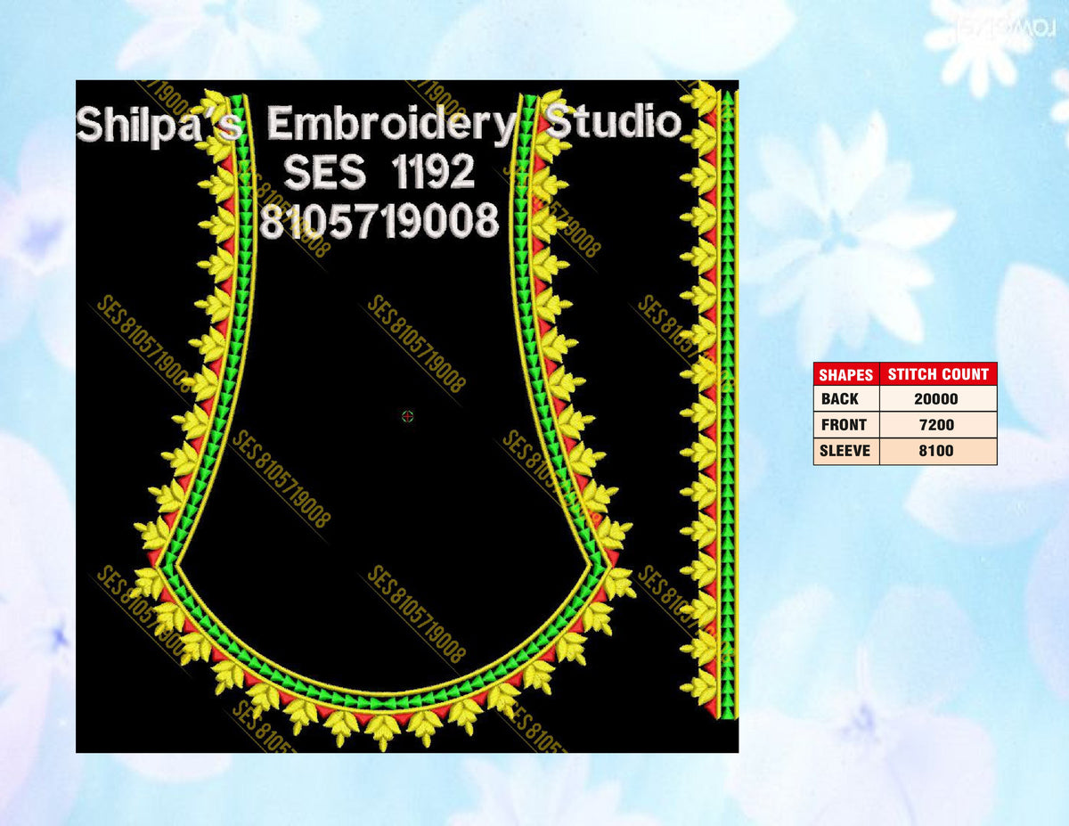 Embroidery Designs 1101-1200 Series