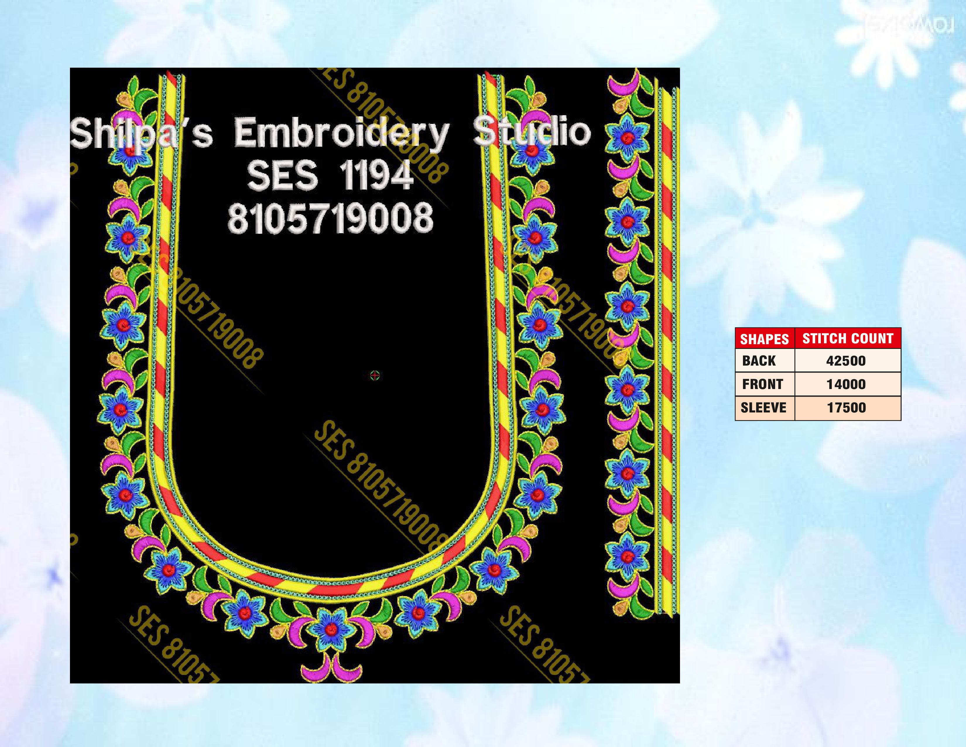 Embroidery Designs 1101-1200 Series