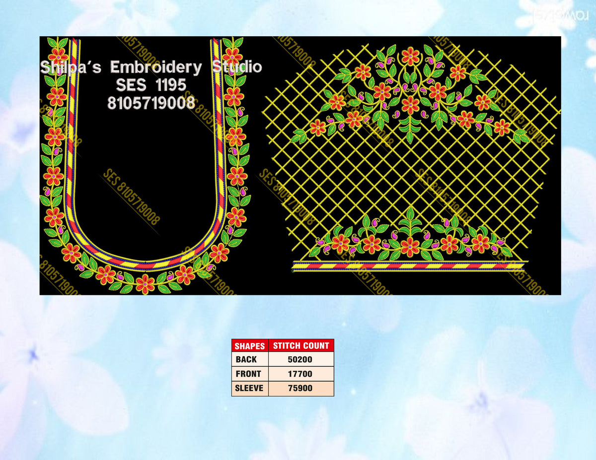 Embroidery Designs 1101-1200 Series