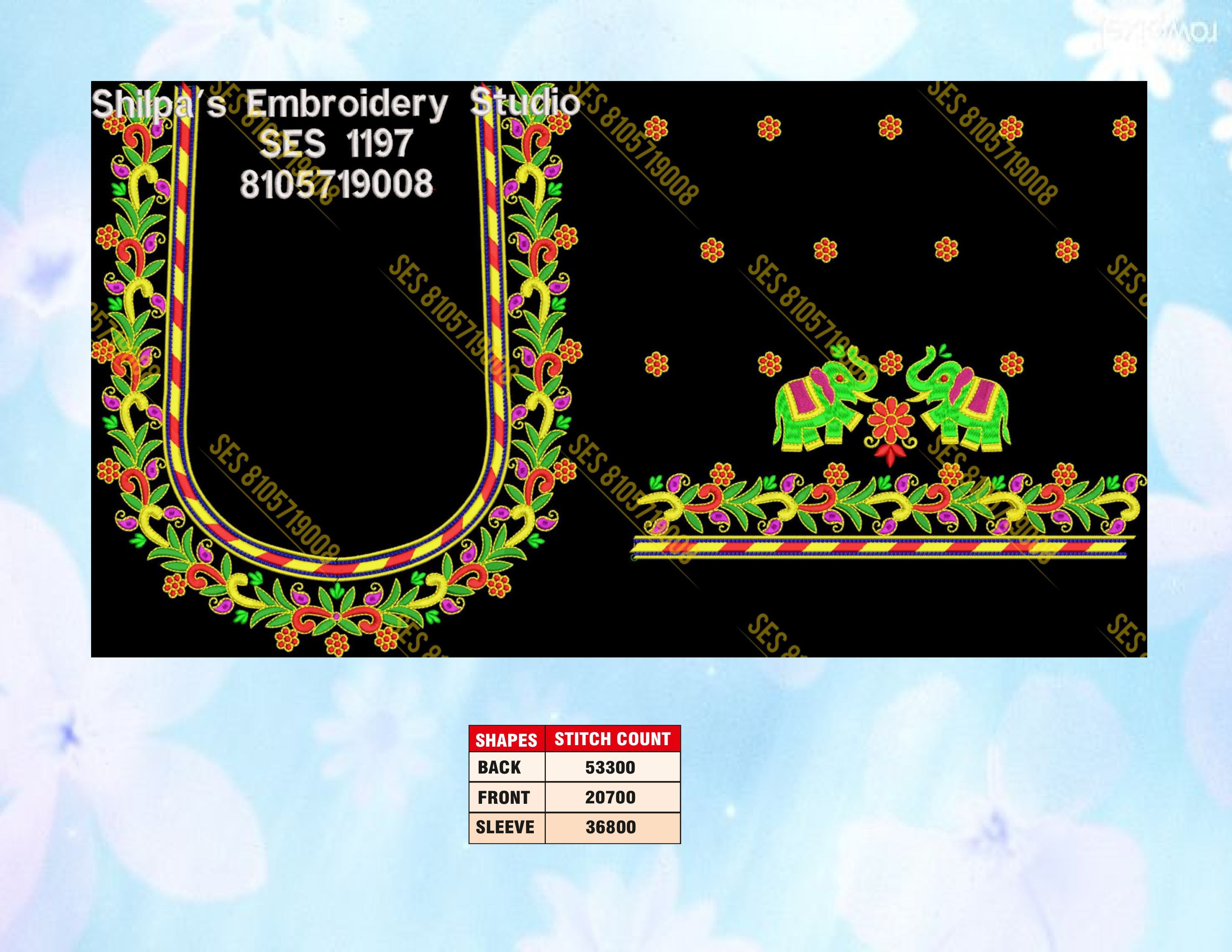 Embroidery Designs 1101-1200 Series