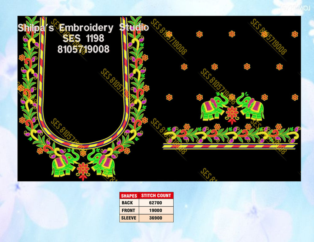 Embroidery Designs 1101-1200 Series