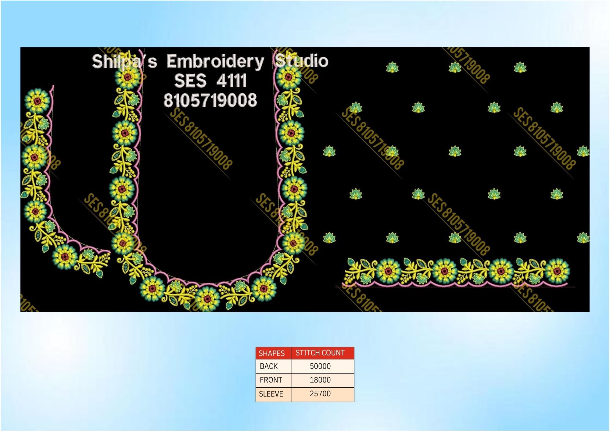Embroidery Designs 4101-4200 Series