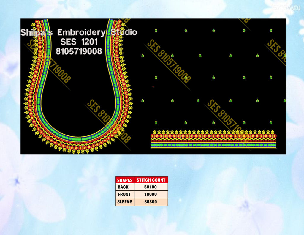 Embroidery Designs 1201-1300 Series