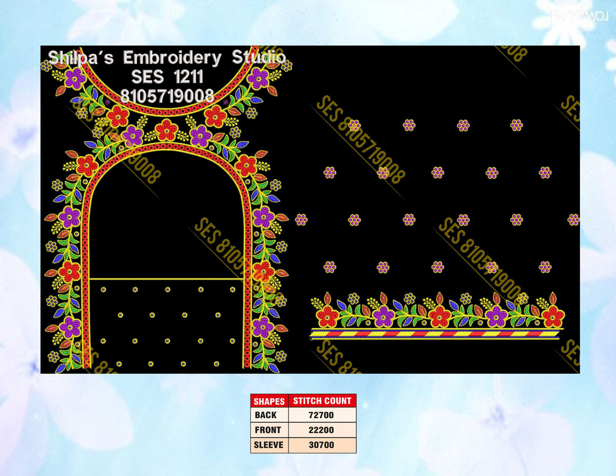 Embroidery Designs 1201-1300 Series