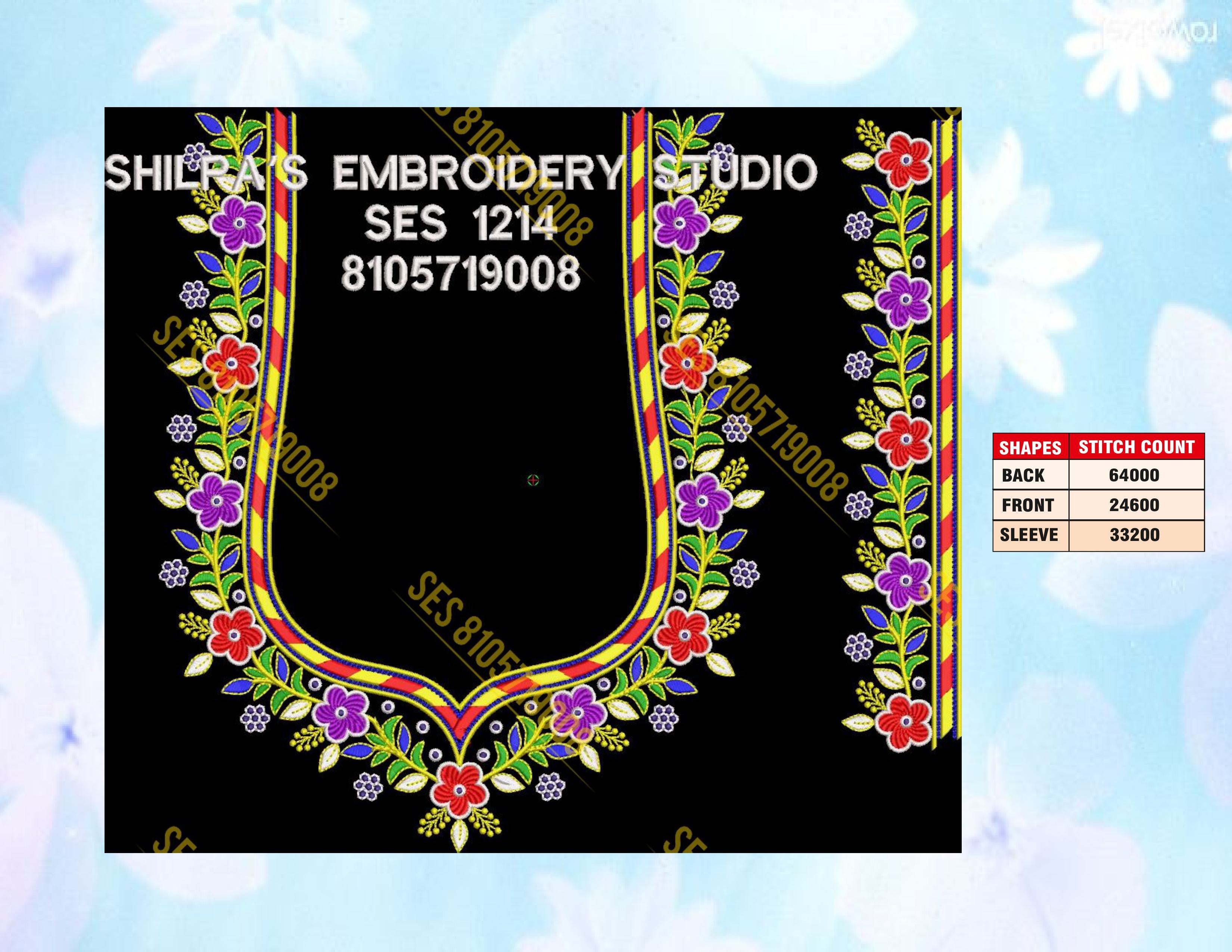 Embroidery Designs 1201-1300 Series