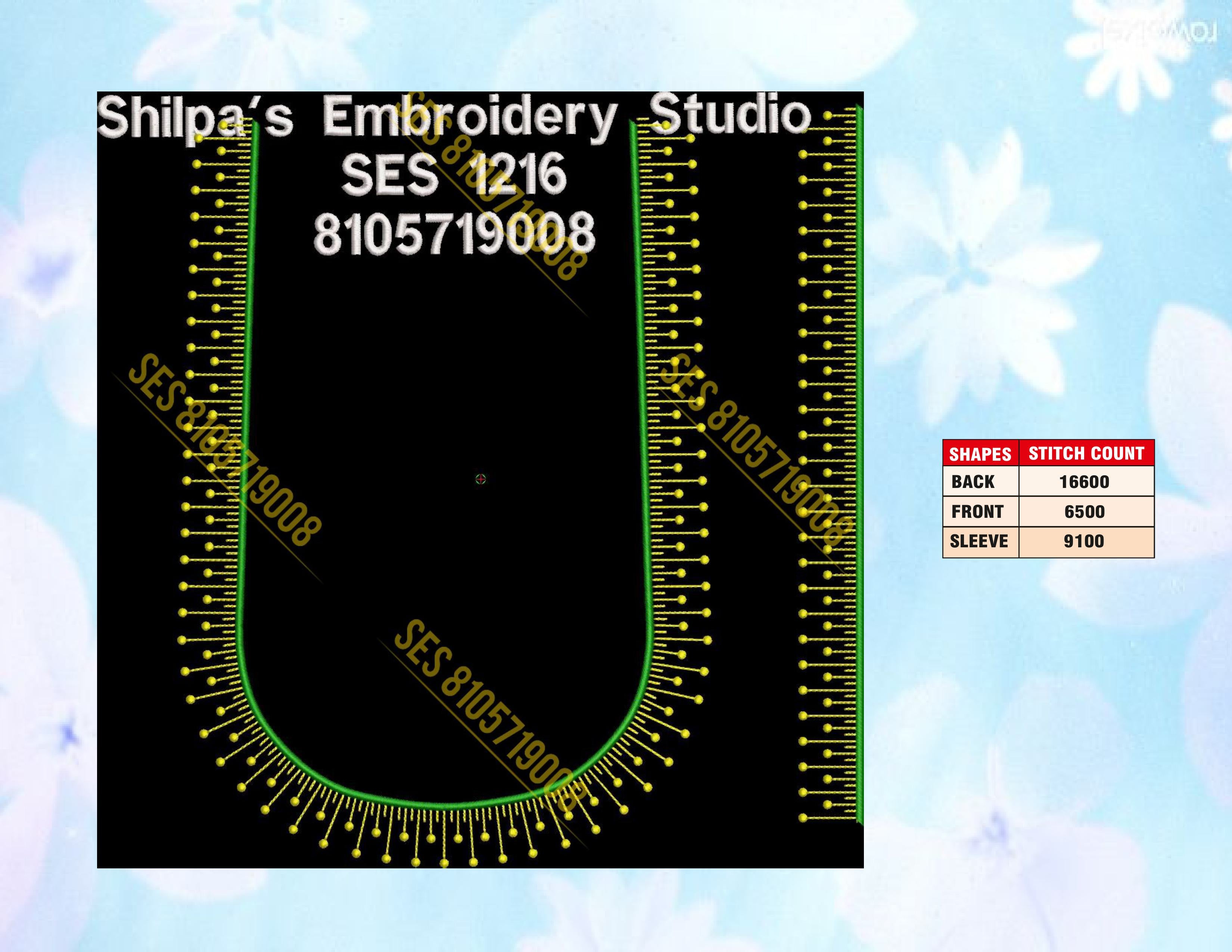 Embroidery Designs 1201-1300 Series