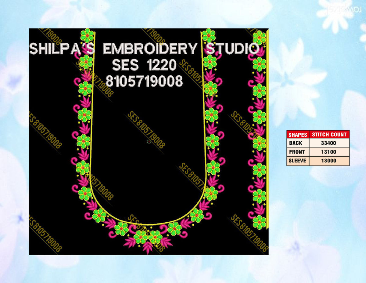 Embroidery Designs 1201-1300 Series