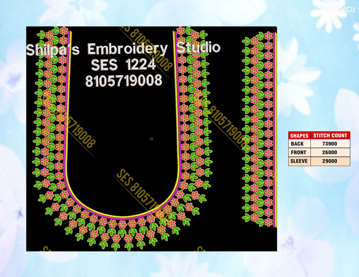 Embroidery Designs 1201-1300 Series