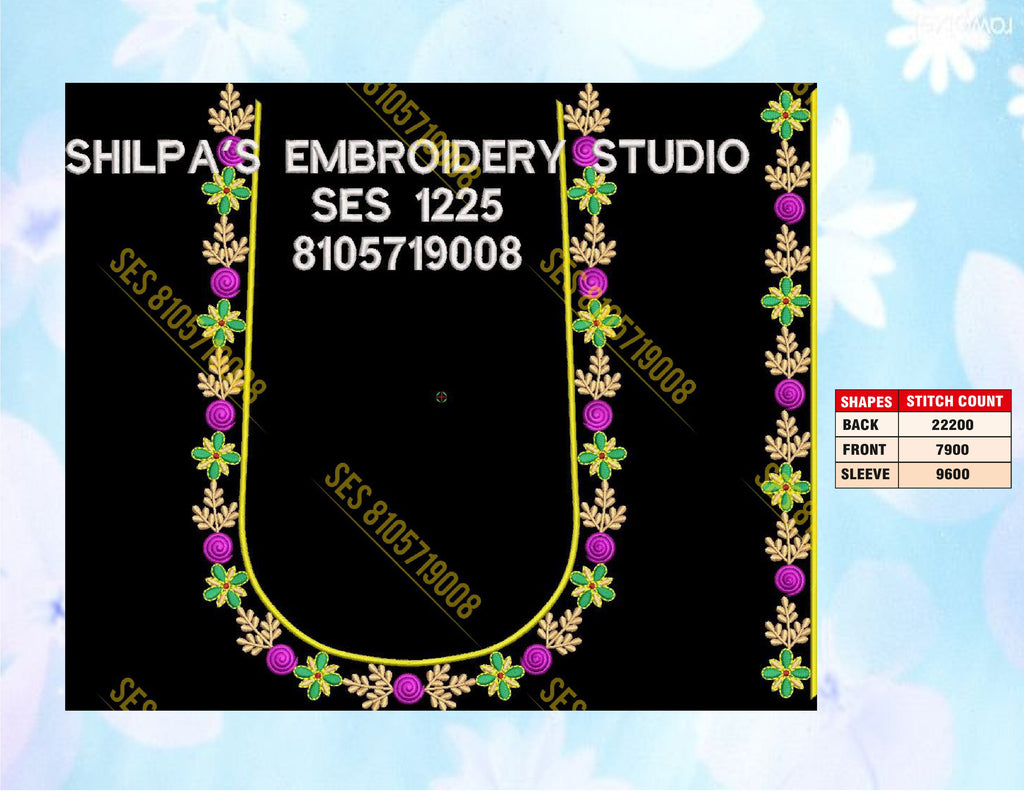 Embroidery Designs 1201-1300 Series