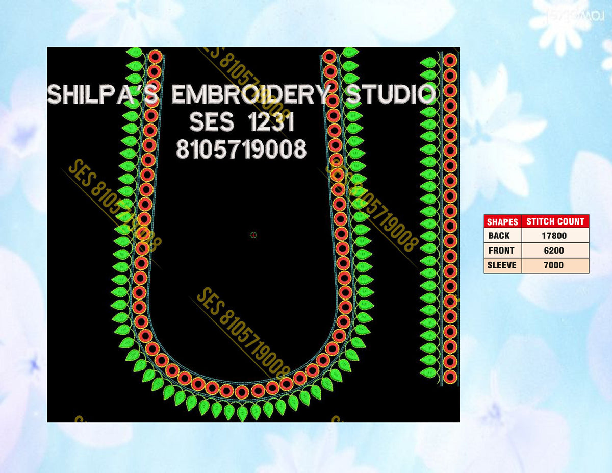 Embroidery Designs 1201-1300 Series