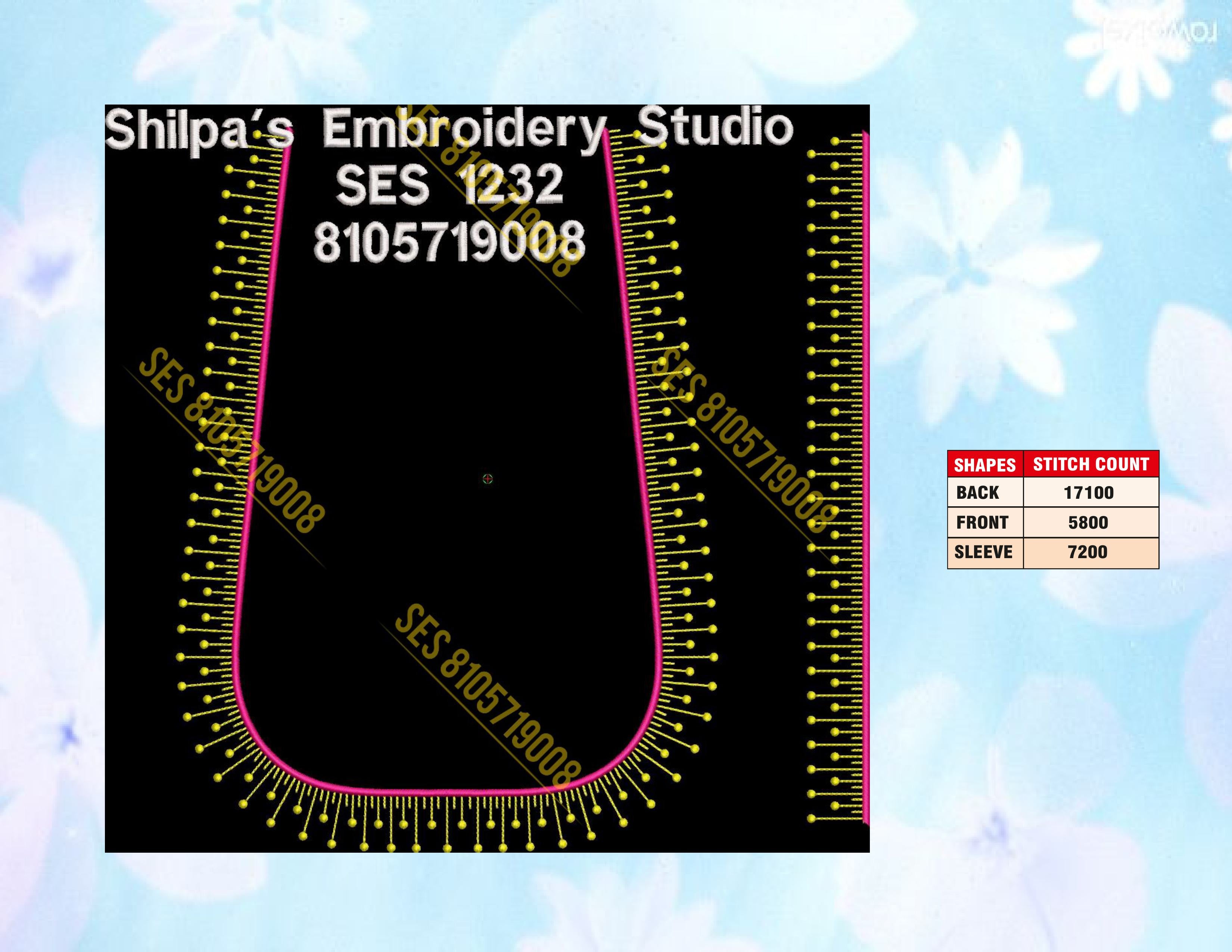 Embroidery Designs 1201-1300 Series