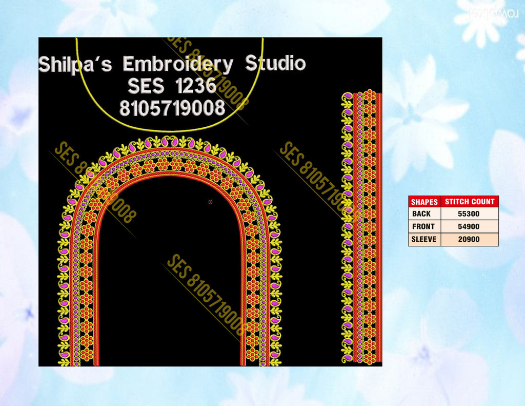 Embroidery Designs 1201-1300 Series