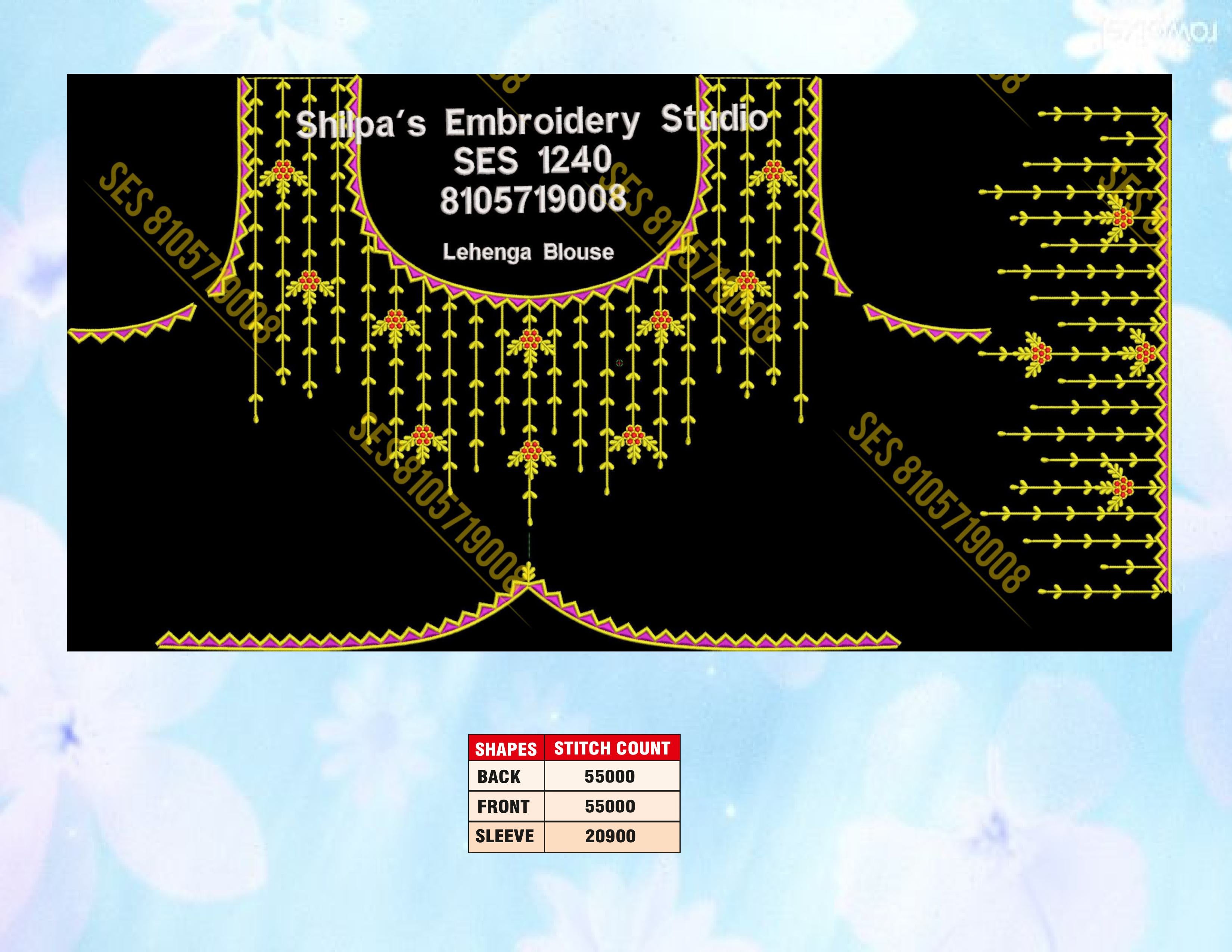 Embroidery Designs 1201-1300 Series