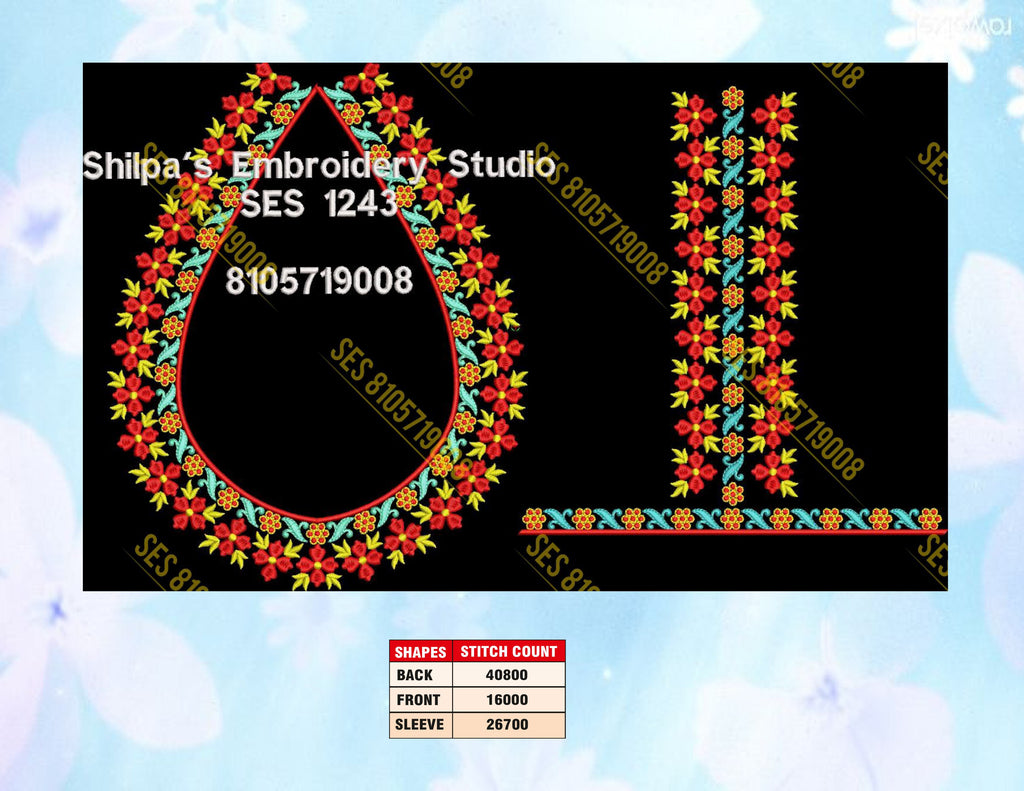 Embroidery Designs 1201-1300 Series