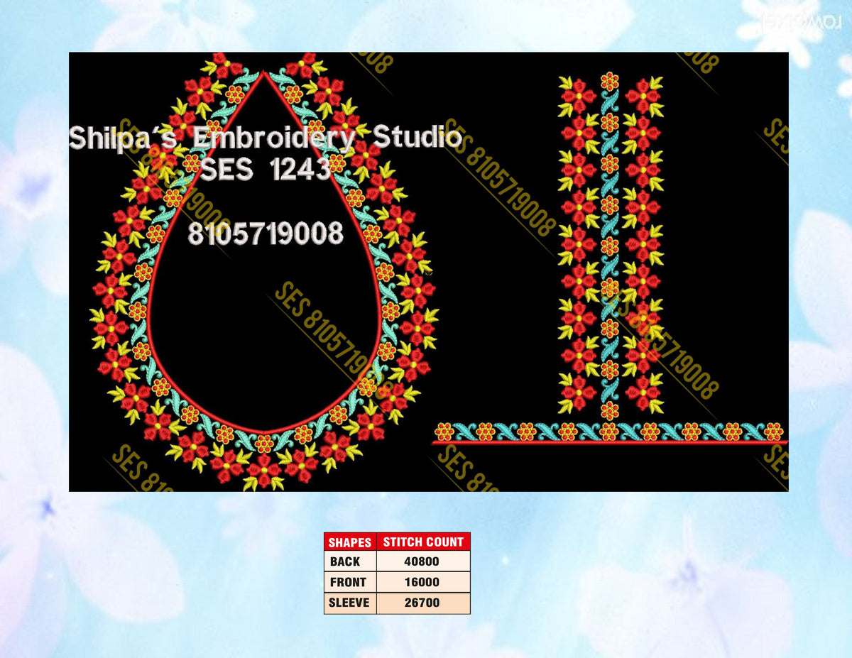 Embroidery Designs 1201-1300 Series