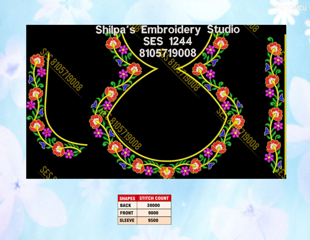 Embroidery Designs 1201-1300 Series