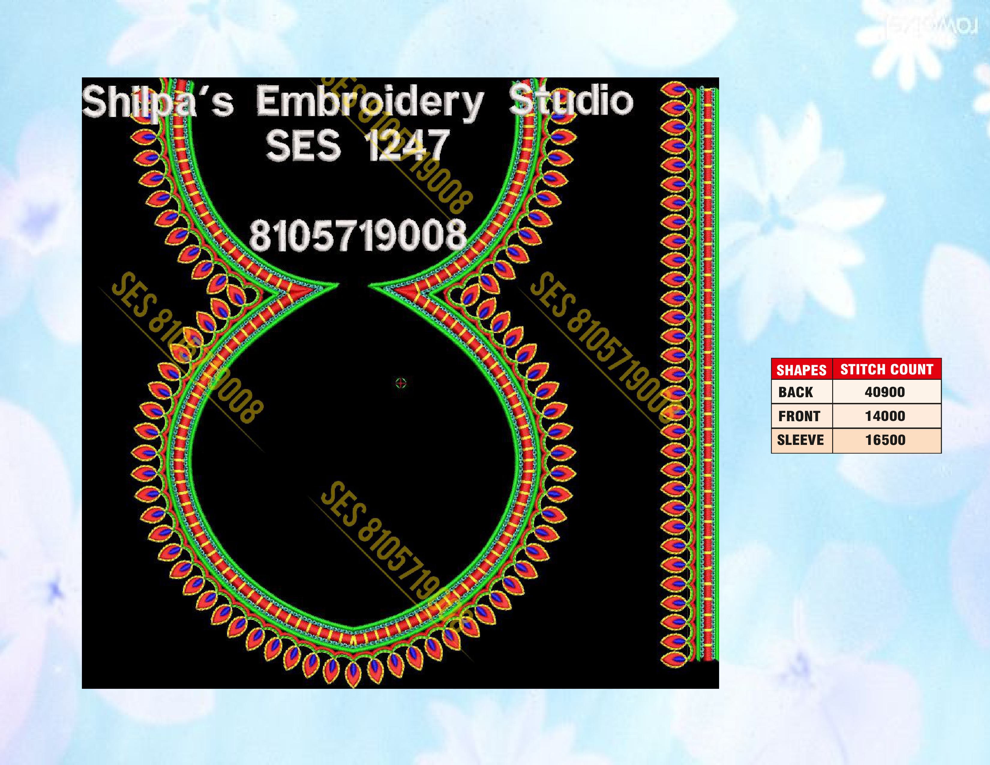 Embroidery Designs 1201-1300 Series