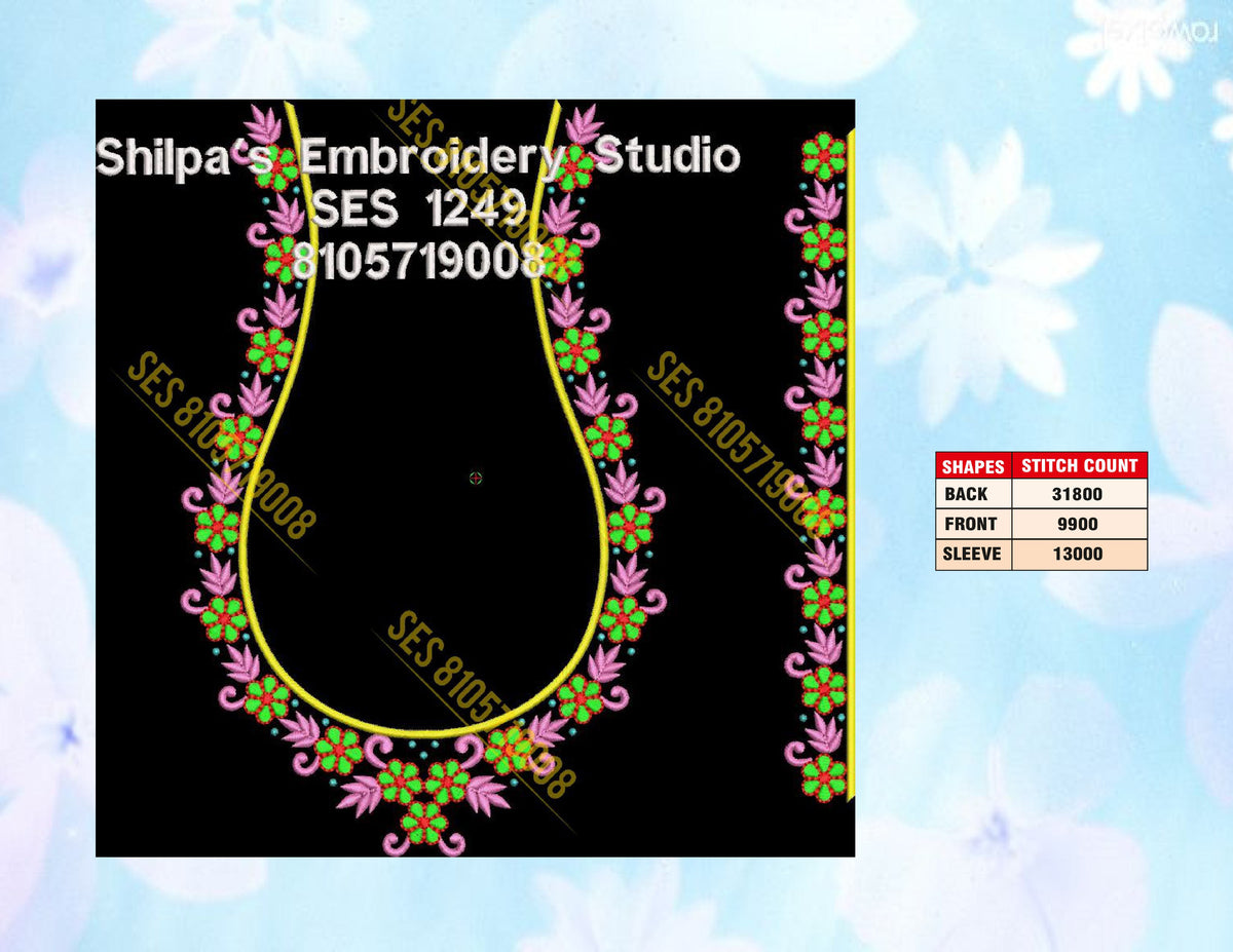 Embroidery Designs 1201-1300 Series