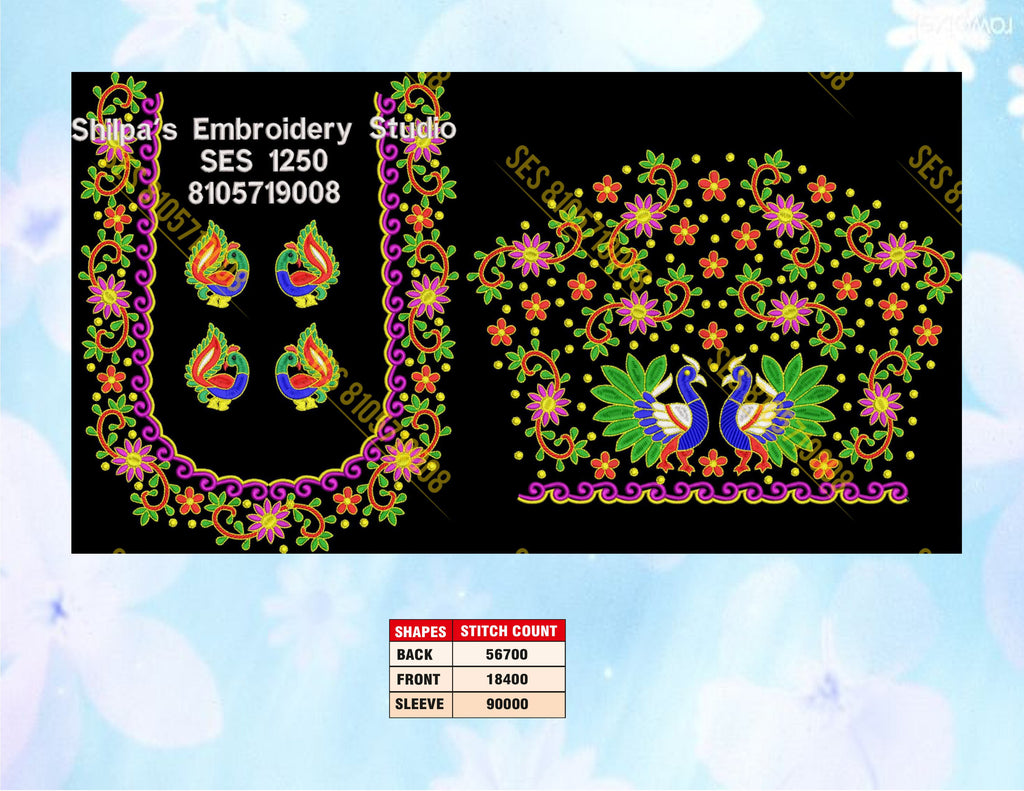 Embroidery Designs 1201-1300 Series