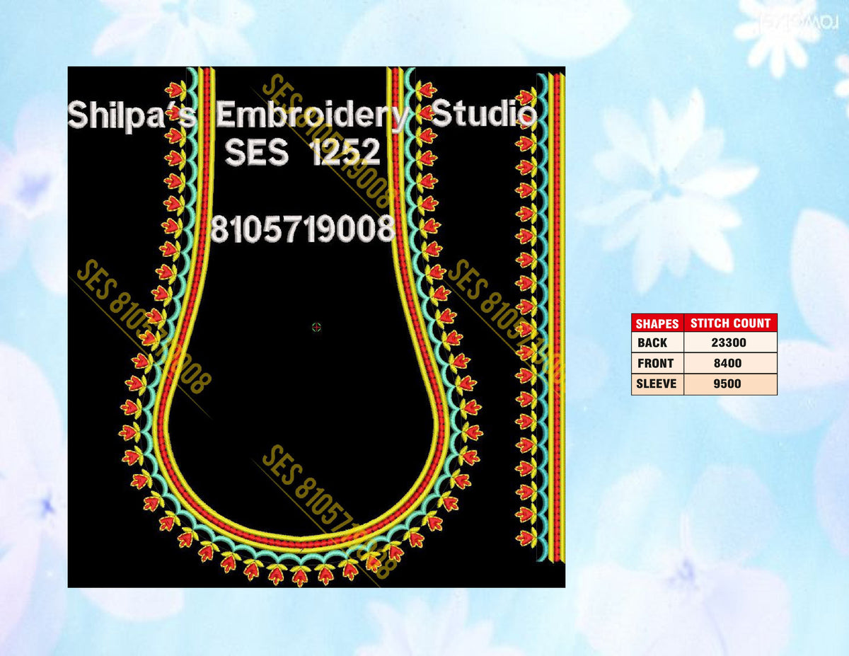 Embroidery Designs 1201-1300 Series