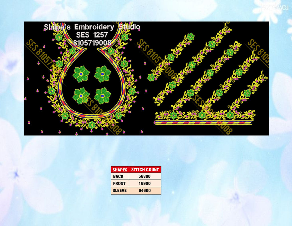 Embroidery Designs 1201-1300 Series