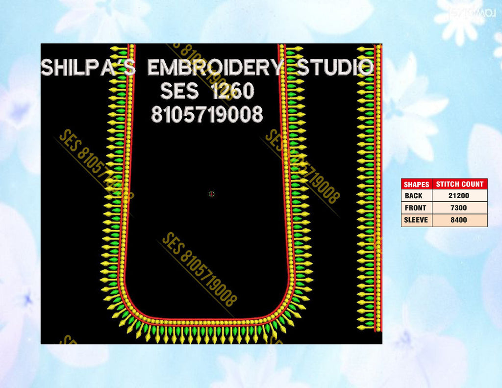 Embroidery Designs 1201-1300 Series