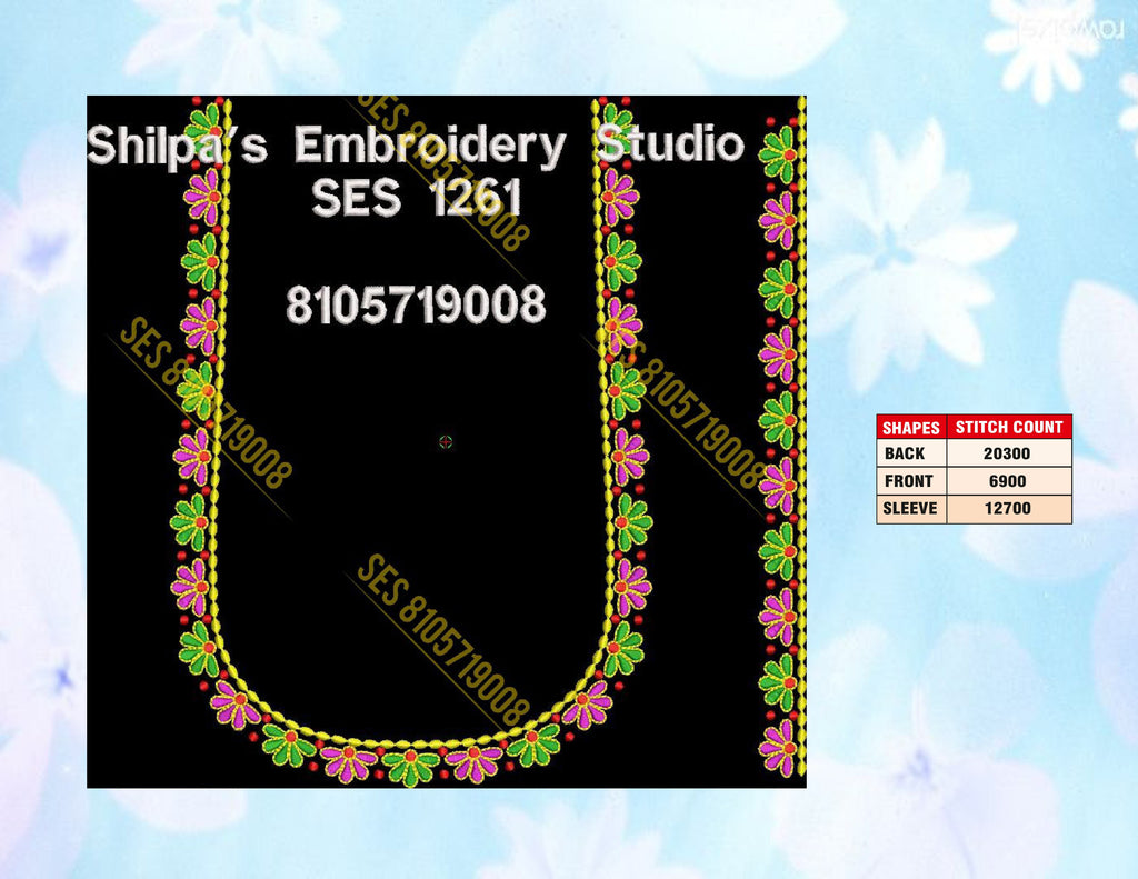 Embroidery Designs 1201-1300 Series