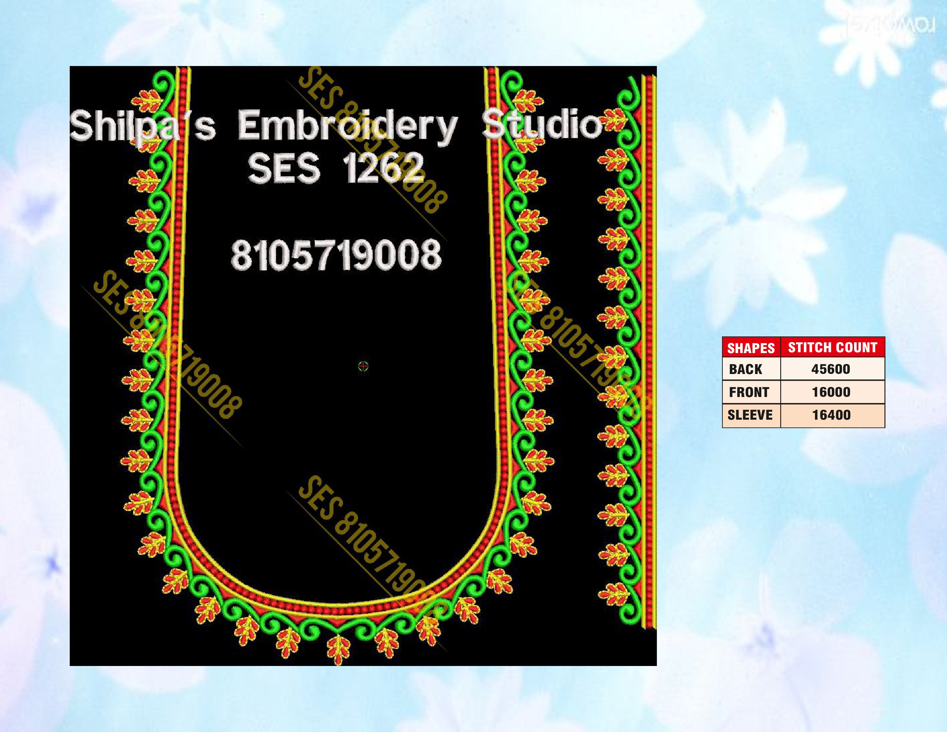 Embroidery Designs 1201-1300 Series