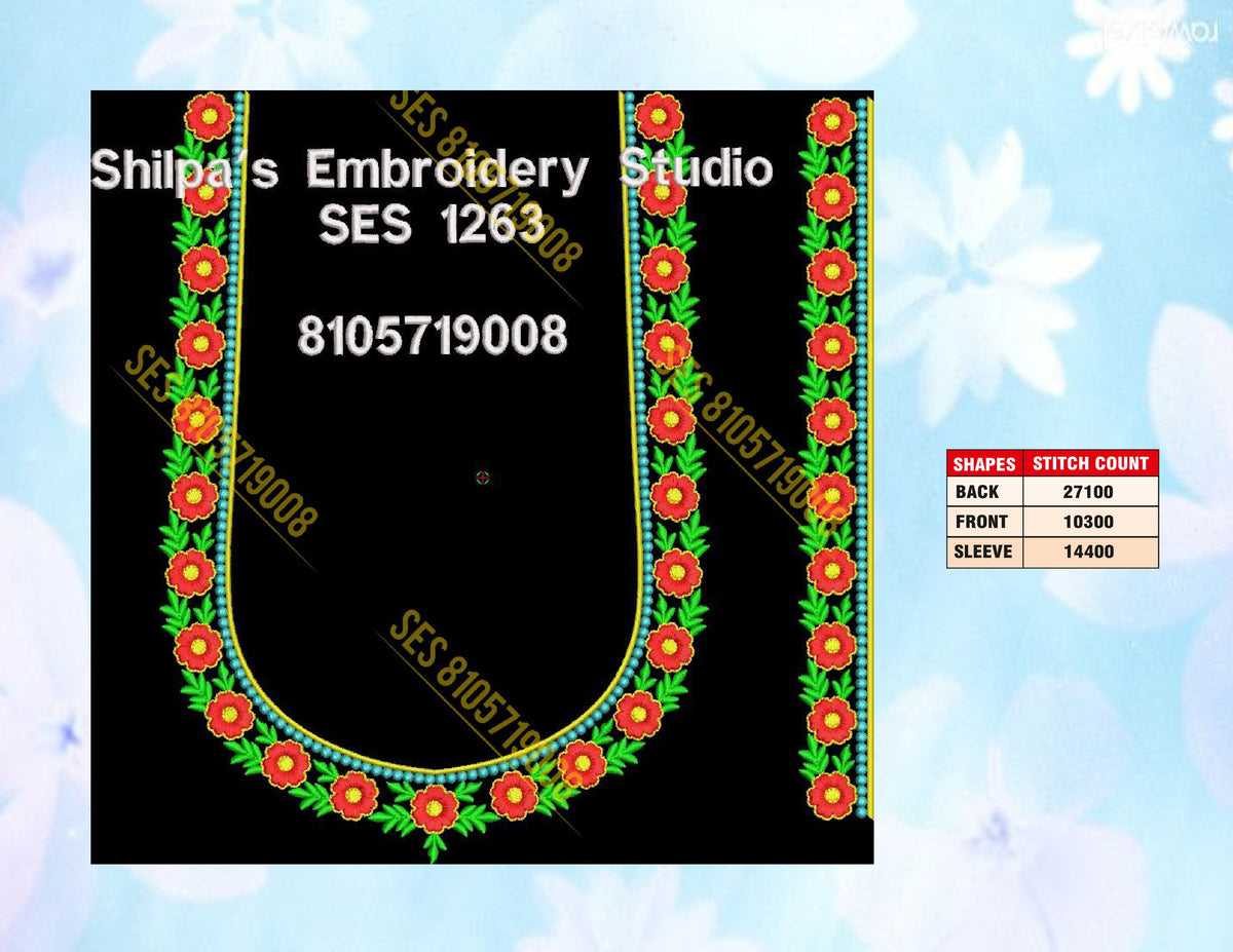 Embroidery Designs 1201-1300 Series