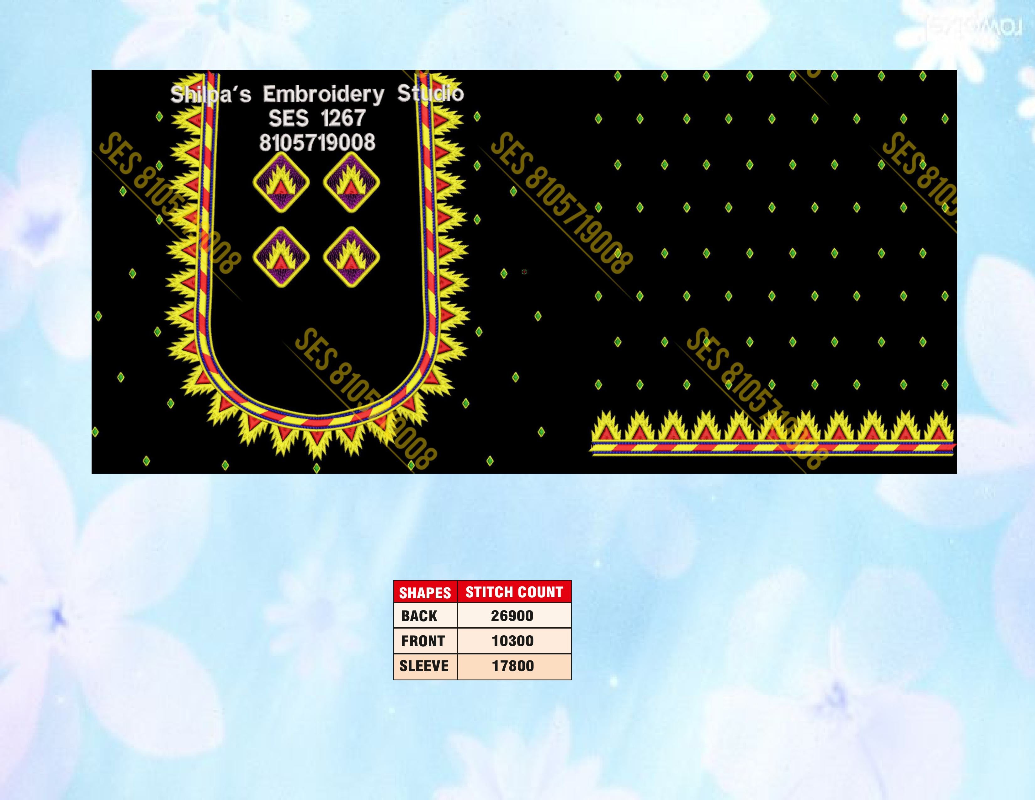 Embroidery Designs 1201-1300 Series