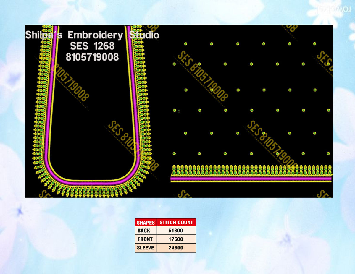 Embroidery Designs 1201-1300 Series