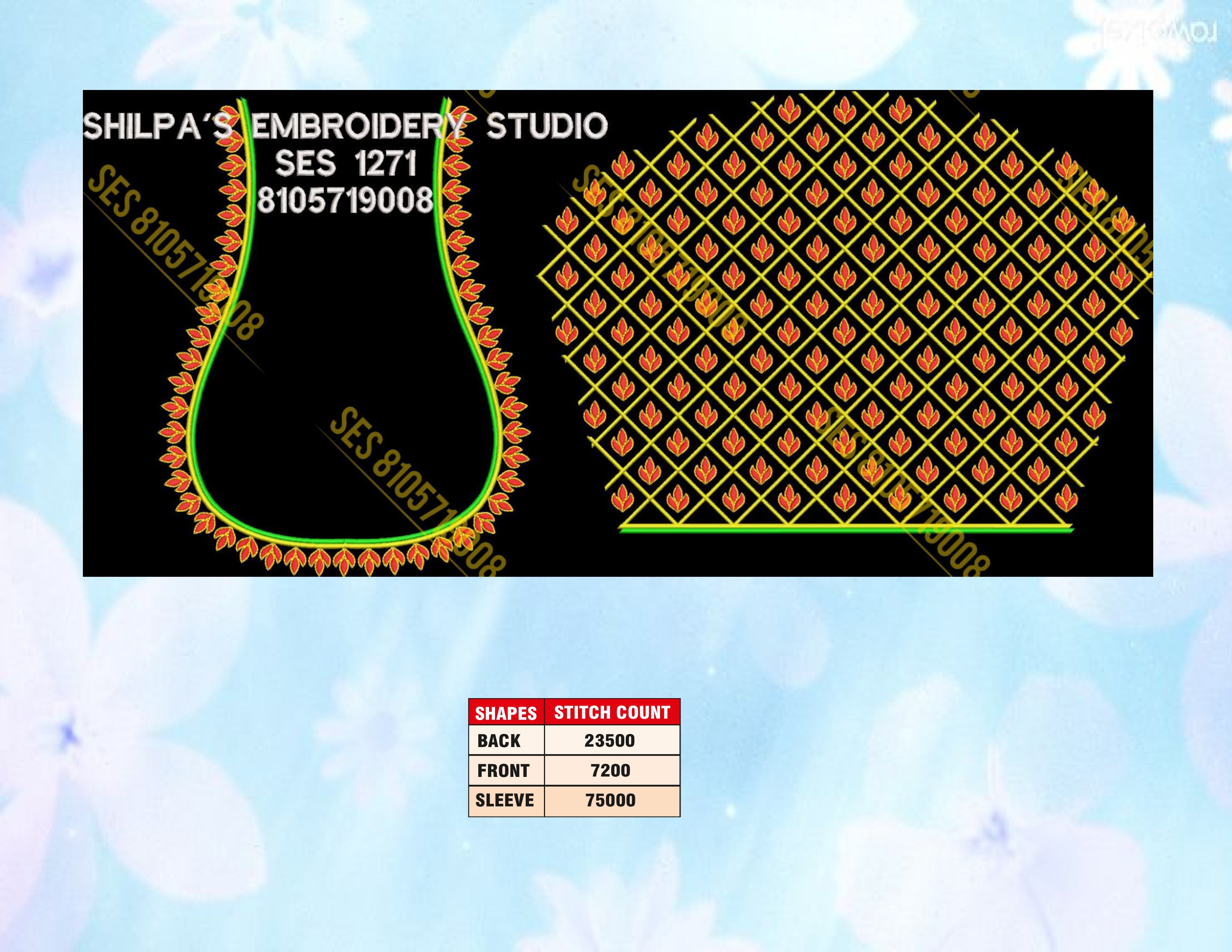 Embroidery Designs 1201-1300 Series