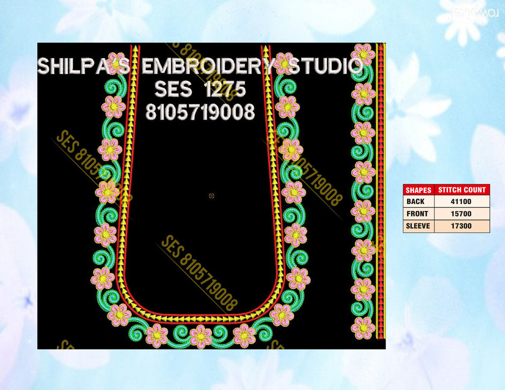 Embroidery Designs 1201-1300 Series