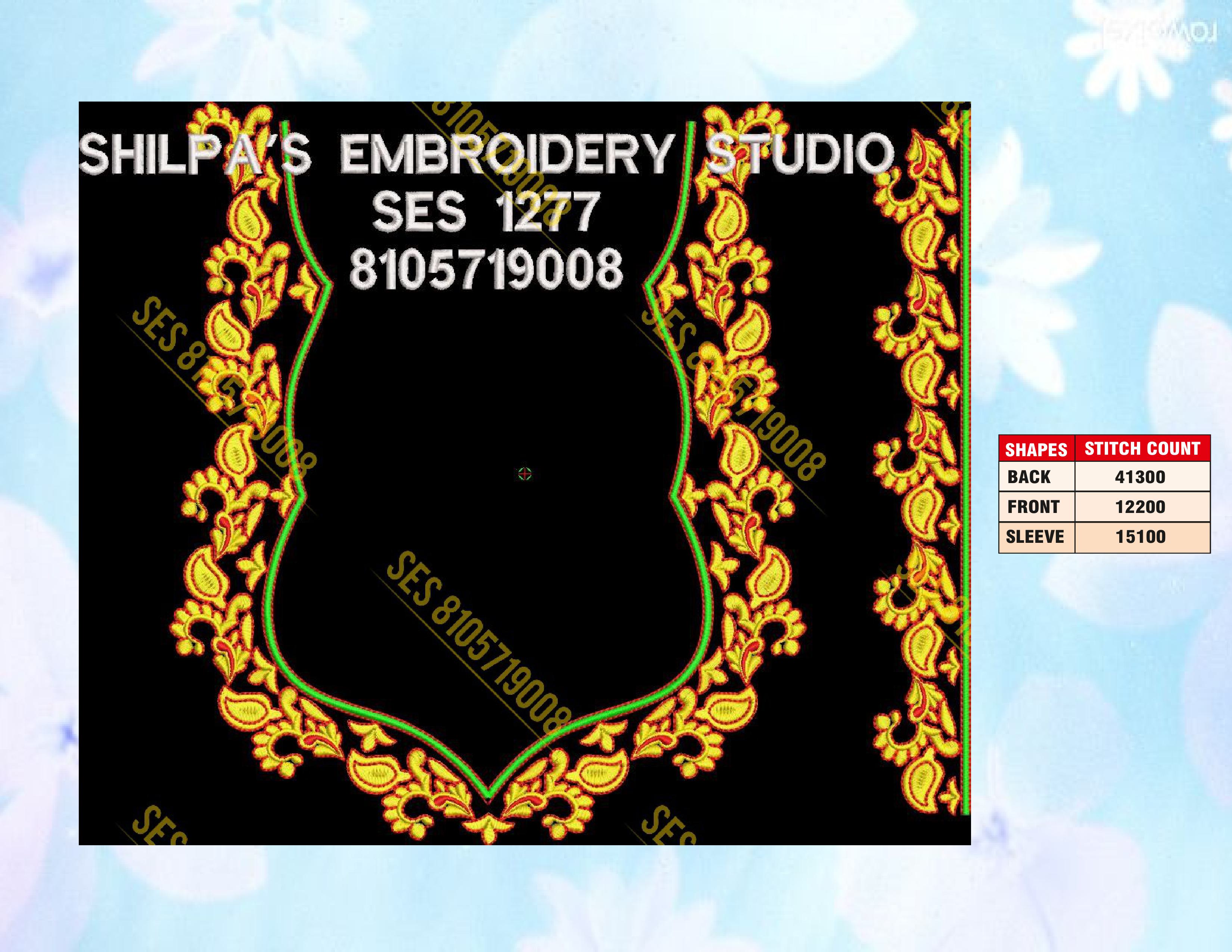 Embroidery Designs 1201-1300 Series