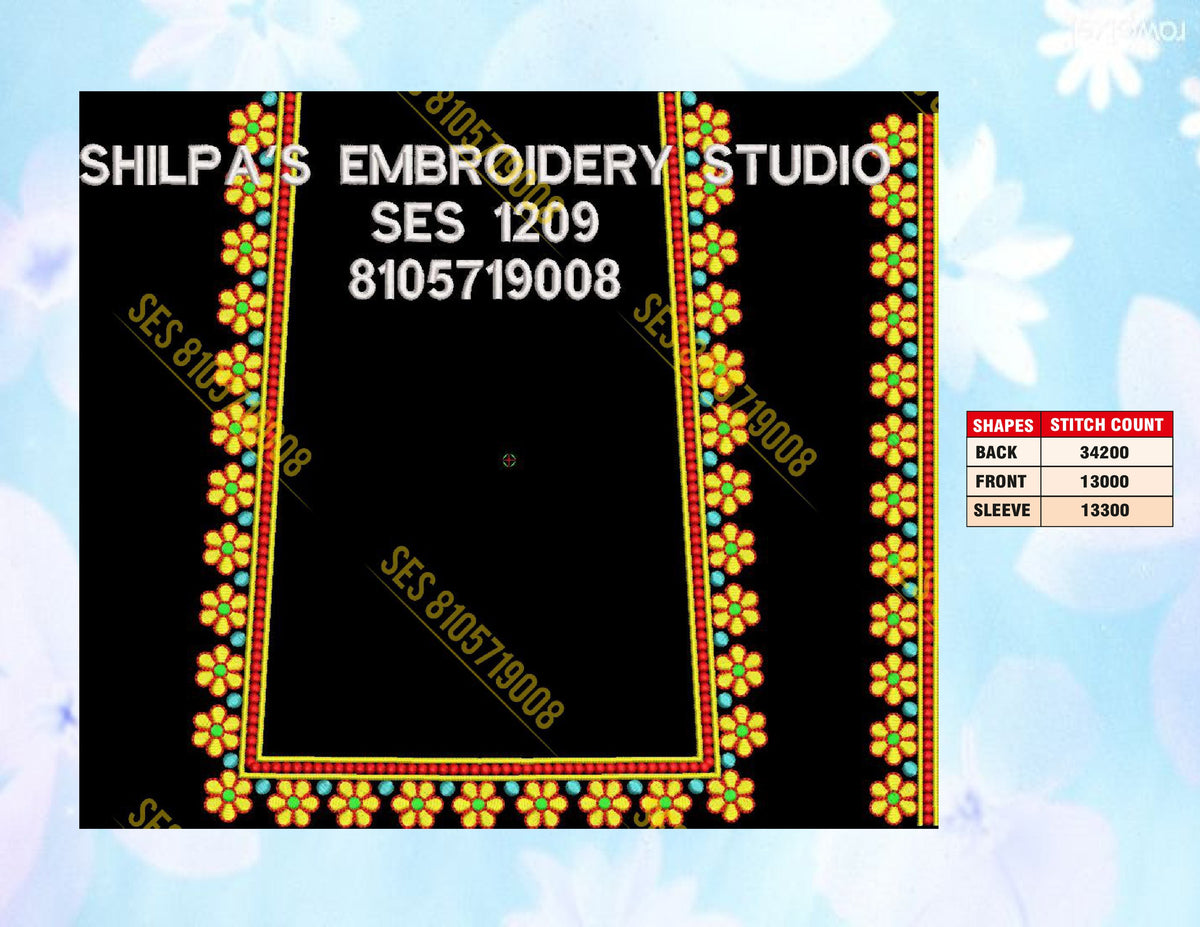 Embroidery Designs 1201-1300 Series