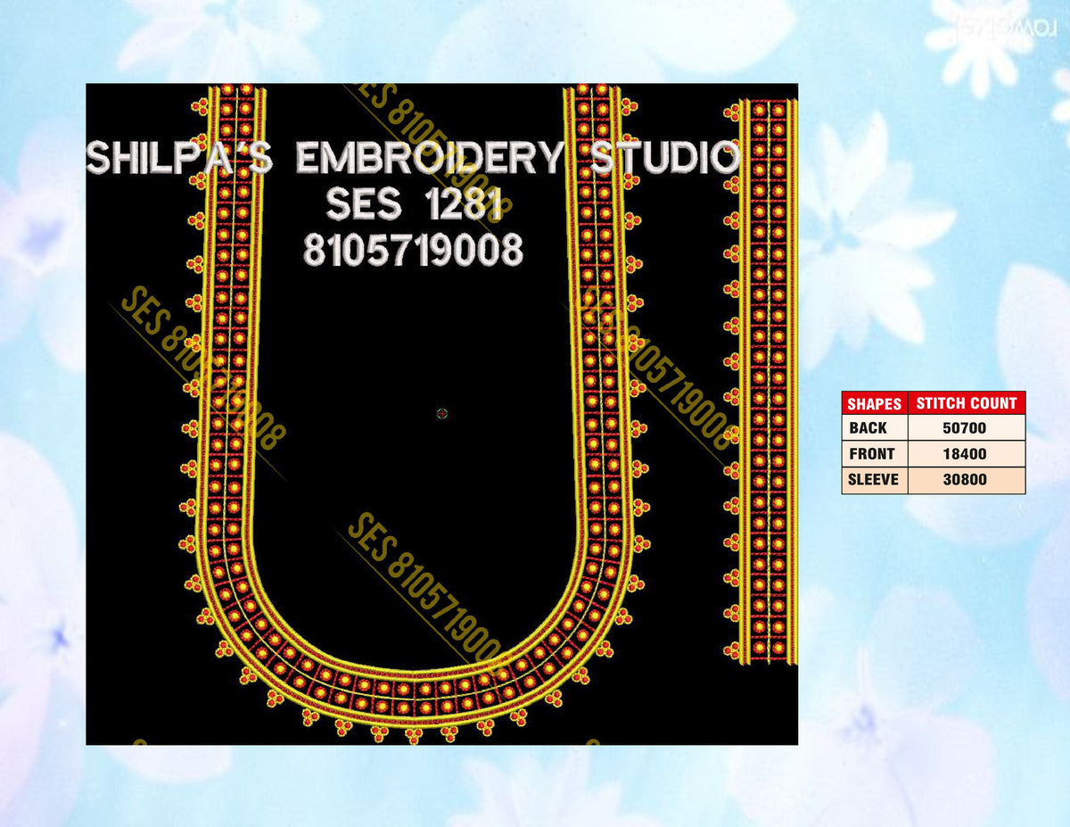 Embroidery Designs 1201-1300 Series