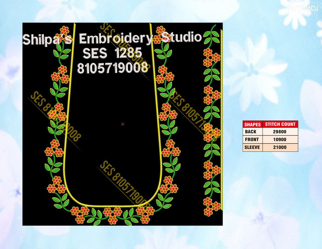 Embroidery Designs 1201-1300 Series
