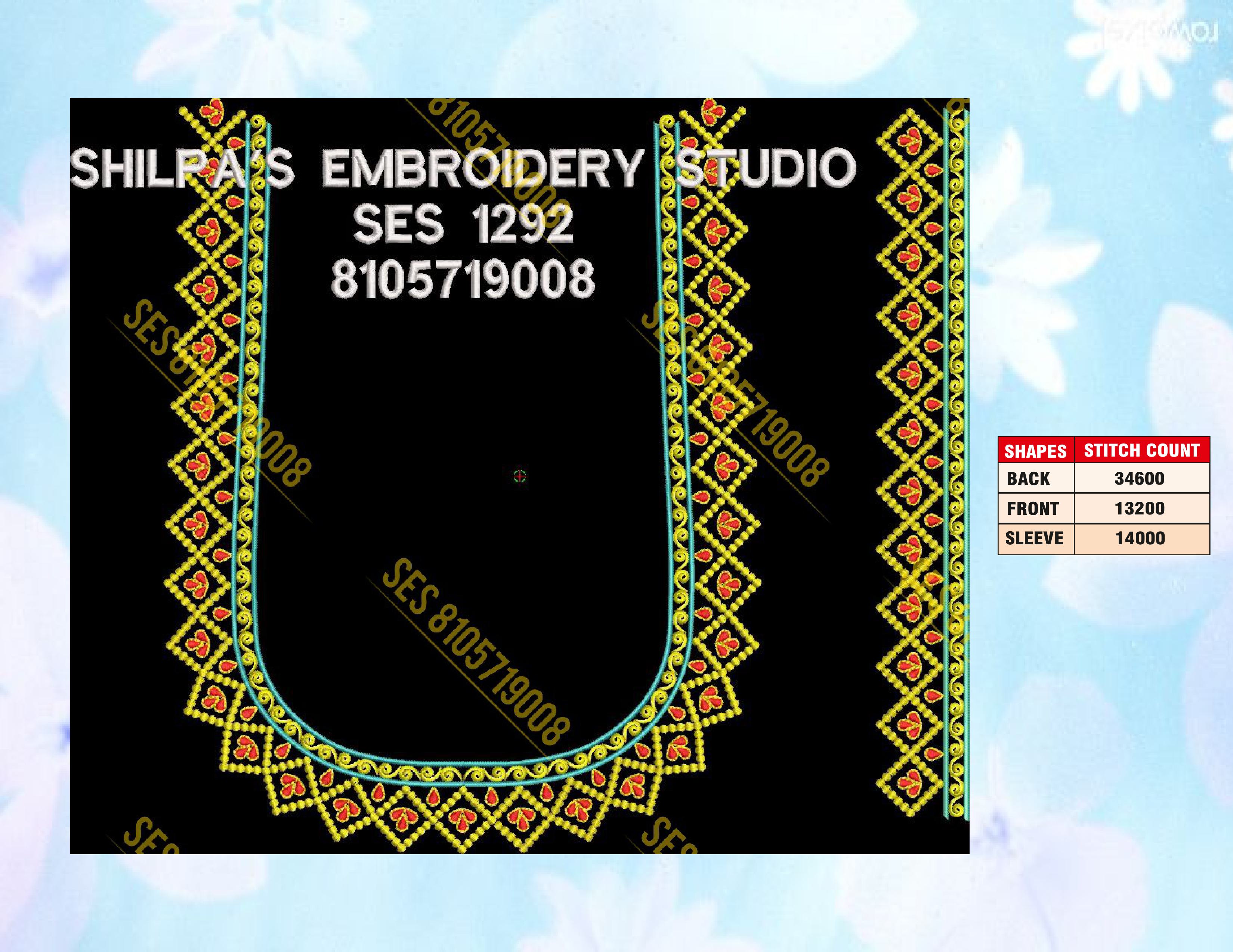 Embroidery Designs 1201-1300 Series