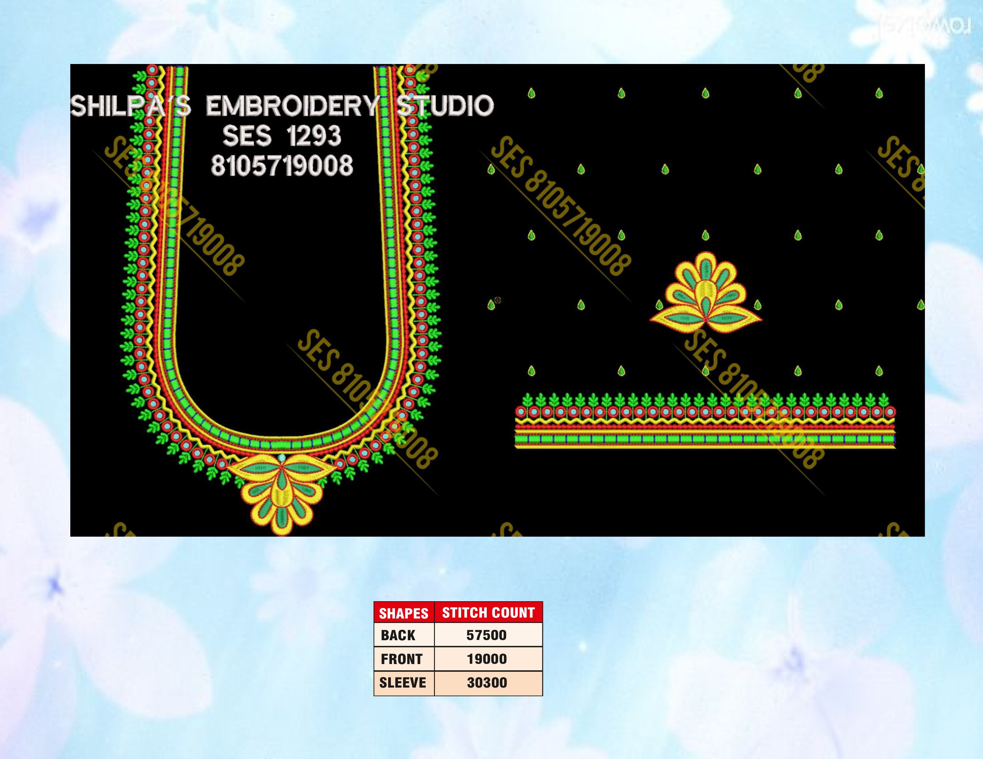 Embroidery Designs 1201-1300 Series