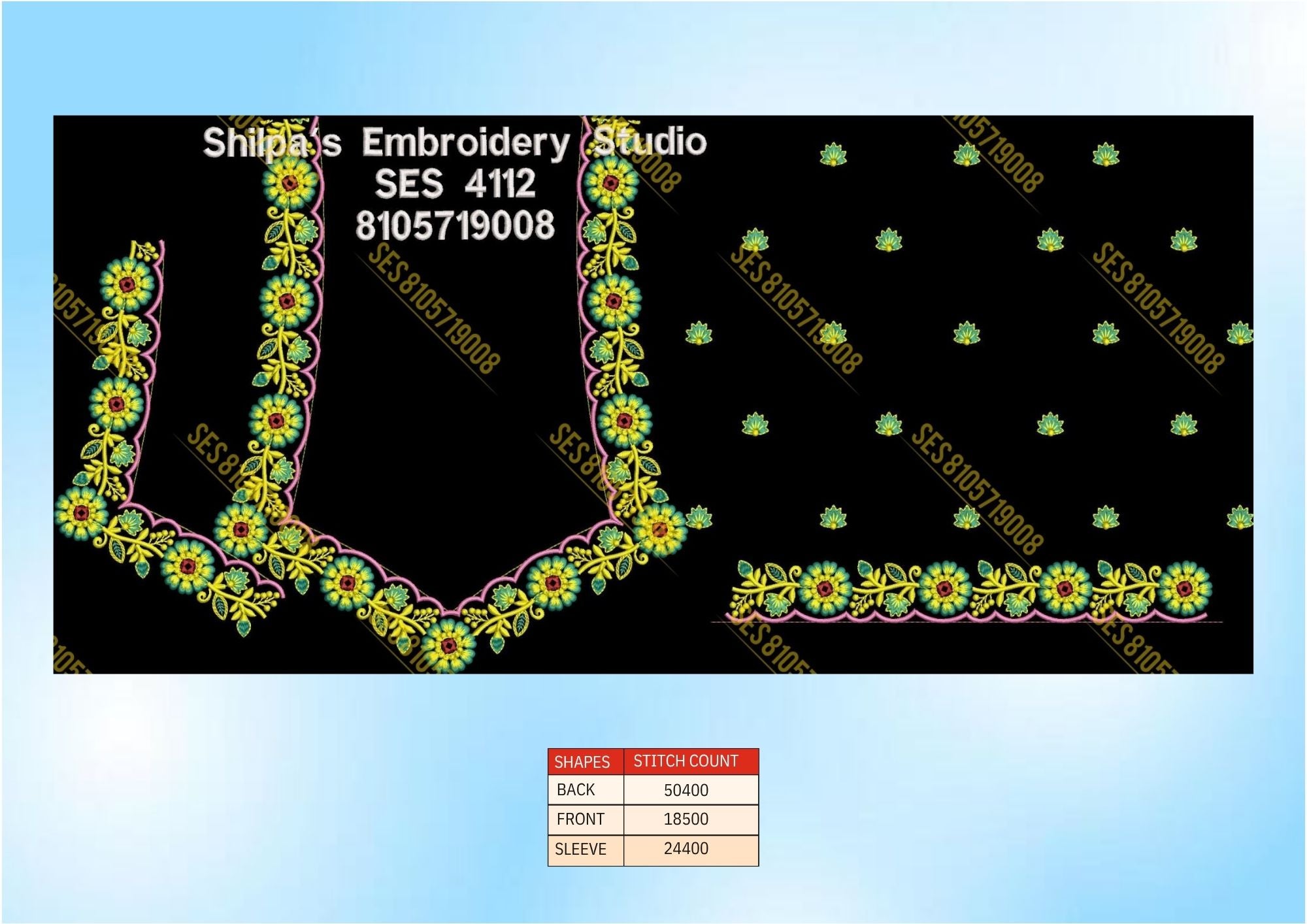 Embroidery Designs 4101-4200 Series