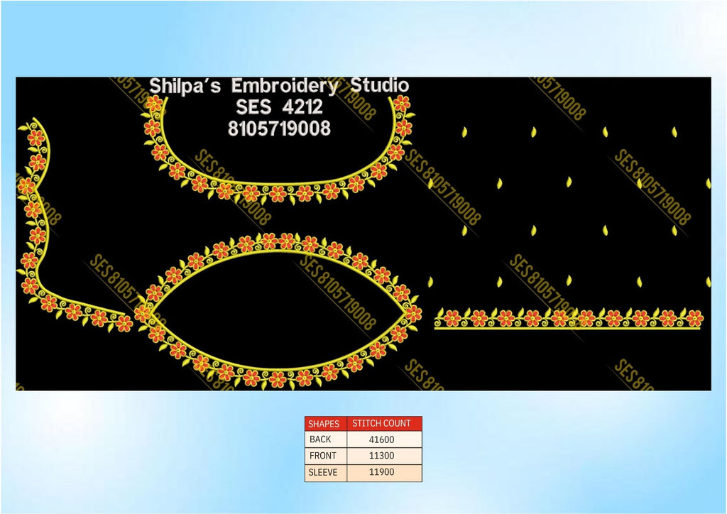 Embroidery Designs 4201-4300 Series