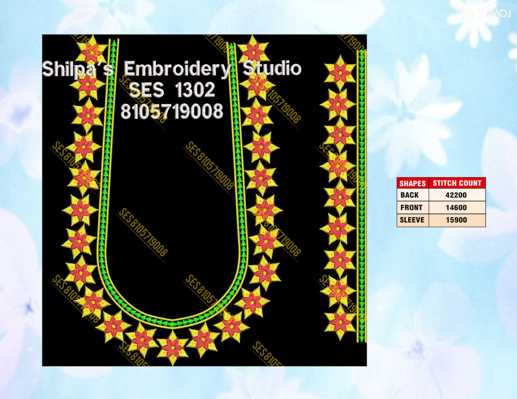 Embroidery Designs 1301-1400 Series