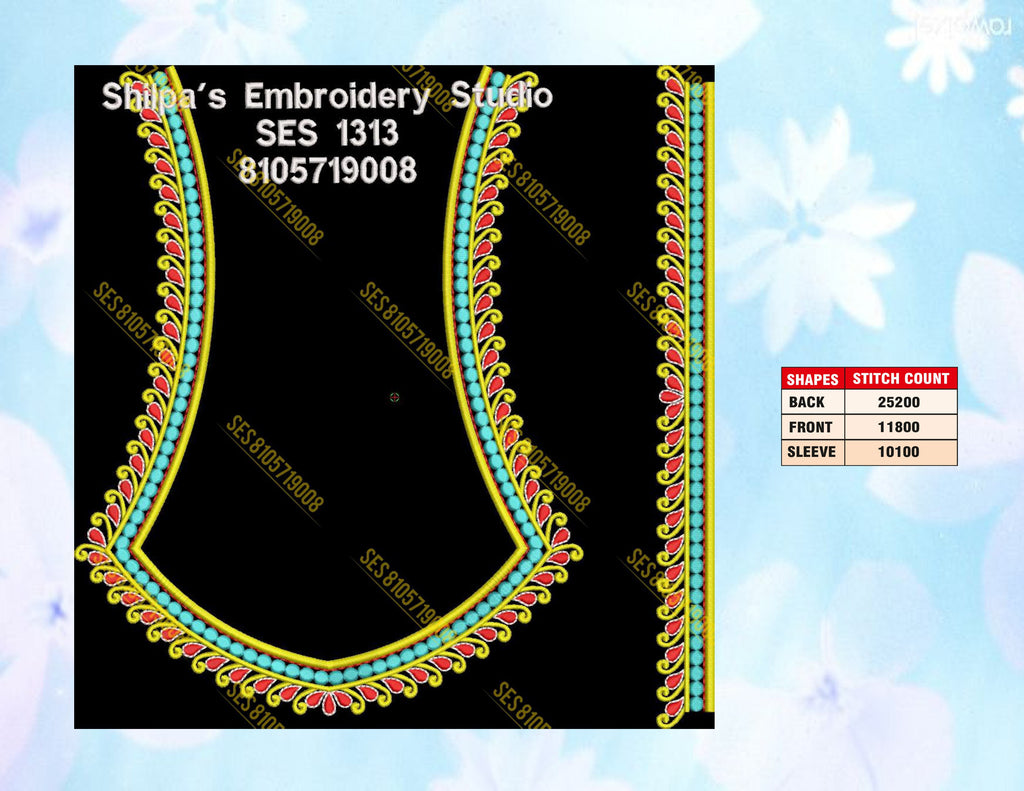 Embroidery Designs 1301-1400 Series