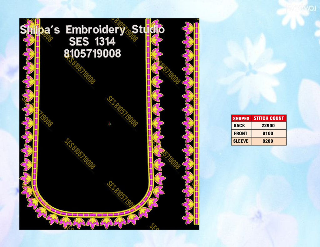 Embroidery Designs 1301-1400 Series